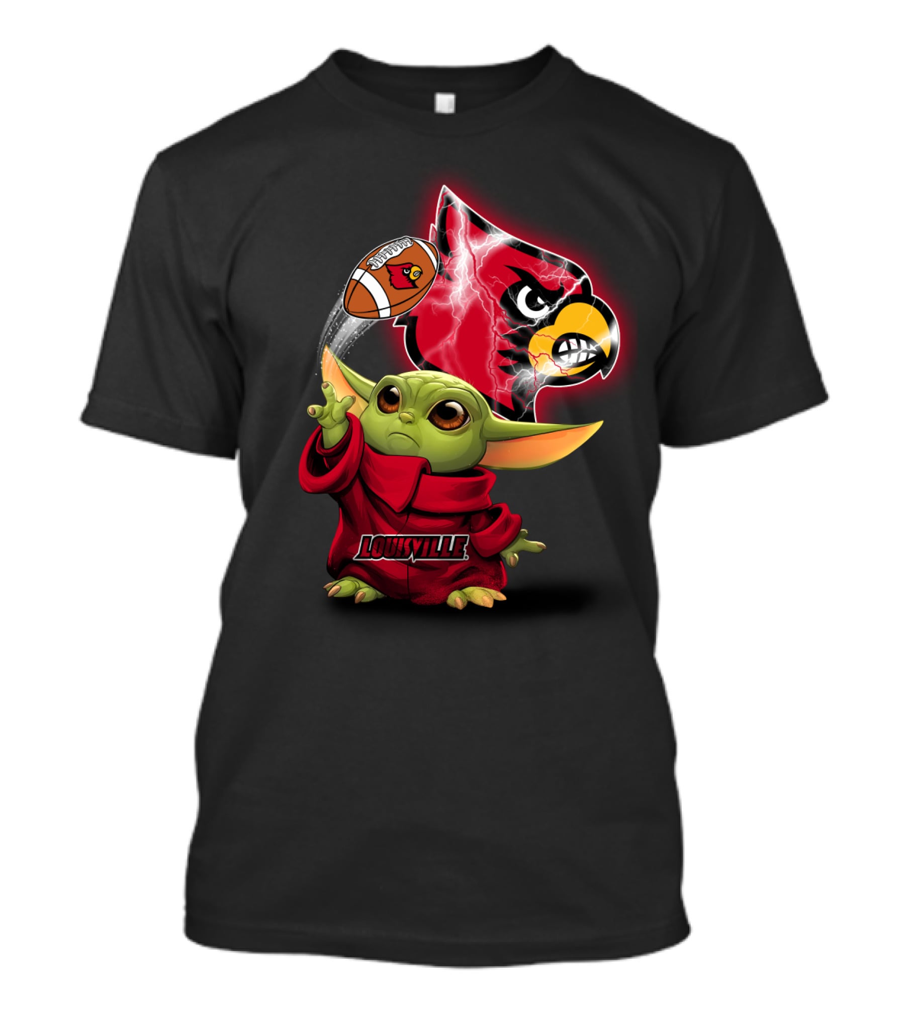 Louisville Cardinals Baby Alien Football Force Chtnca9013 T-Shirt