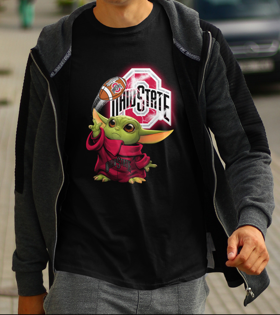 Baby Yoda Ohio State Football Fan Art Chtnca9019 T-Shirt