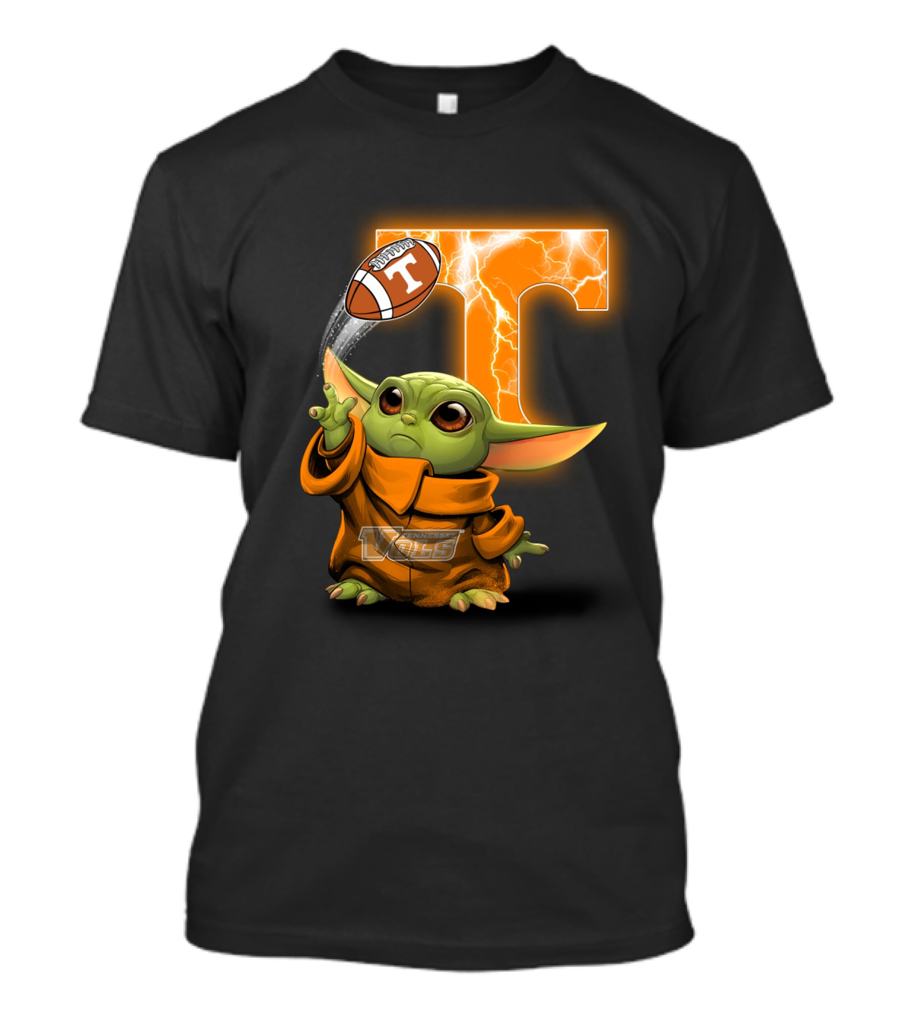 Tennessee Vols Grogu Football T T-Shirt