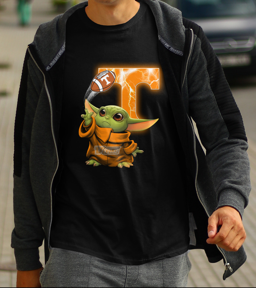 Tennessee Vols Grogu Football T T-Shirt