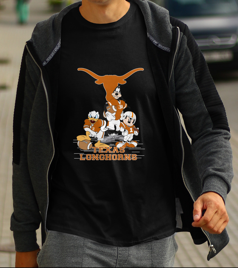 Texas Longhorns Football Characters T-Shirt