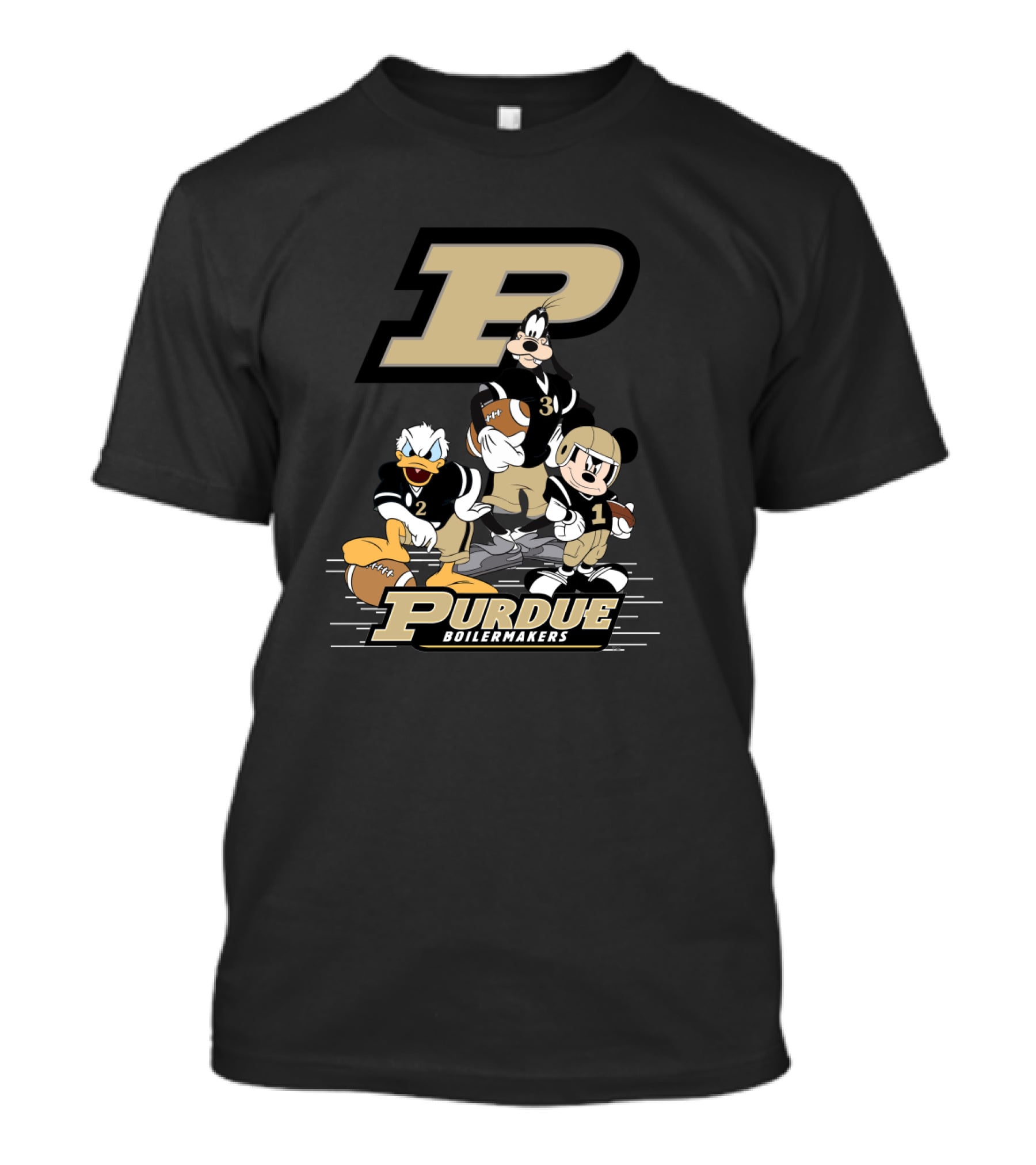 Purdue Boilermakers Character Team Football Collaboration T-Shirt