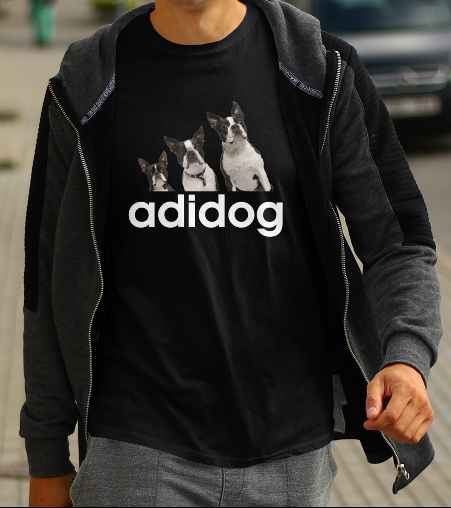 Adidog Boston Terriers Playful T-Shirt