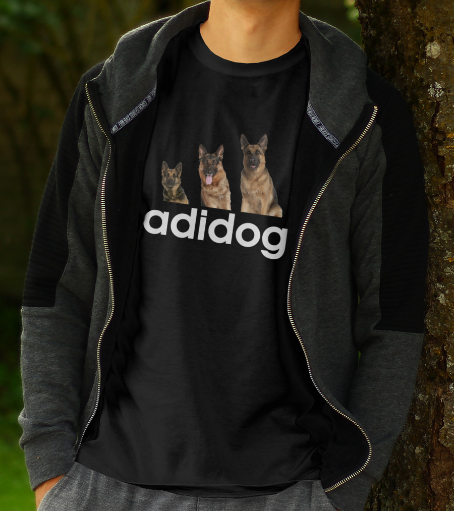 Adidog German Shepherd Trio T-Shirt