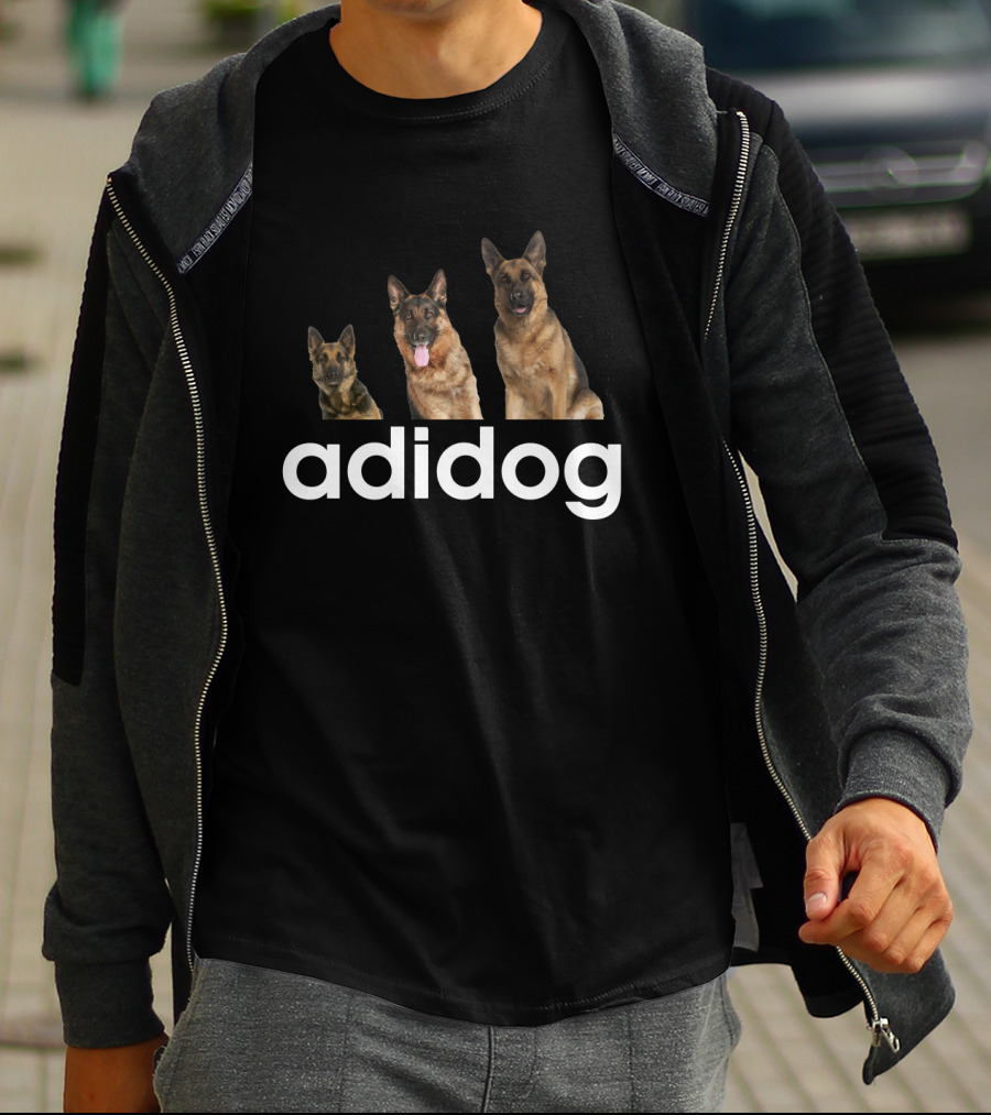 Adidog German Shepherd Trio T-Shirt