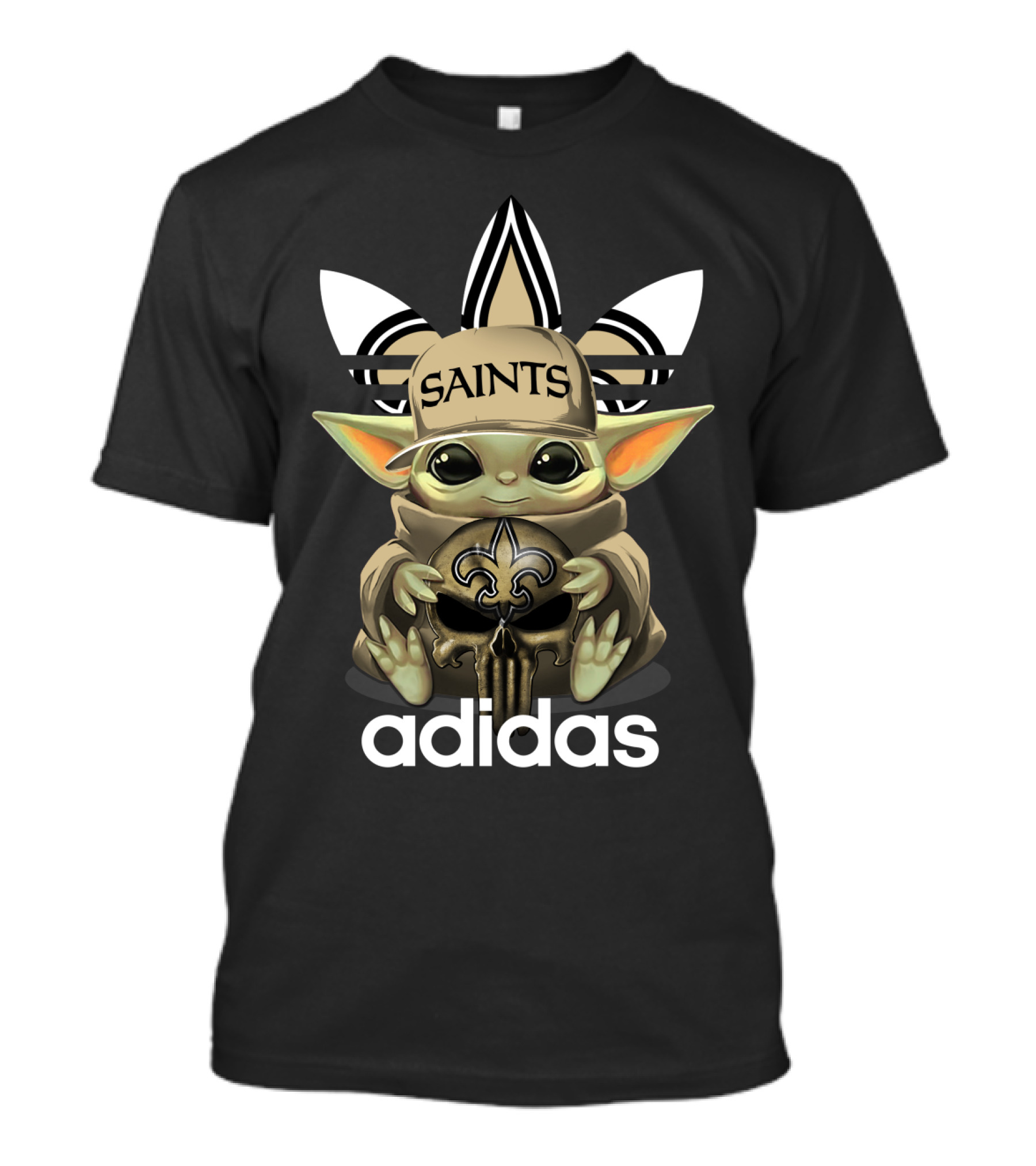 Saints Yoda 1 New Orleans Fleur-de-lis T-Shirt