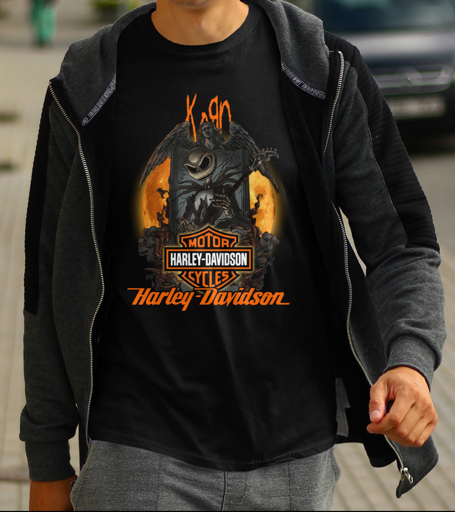 Korn Harley Davidson Nightmare Before Christmas Fusion T-Shirt