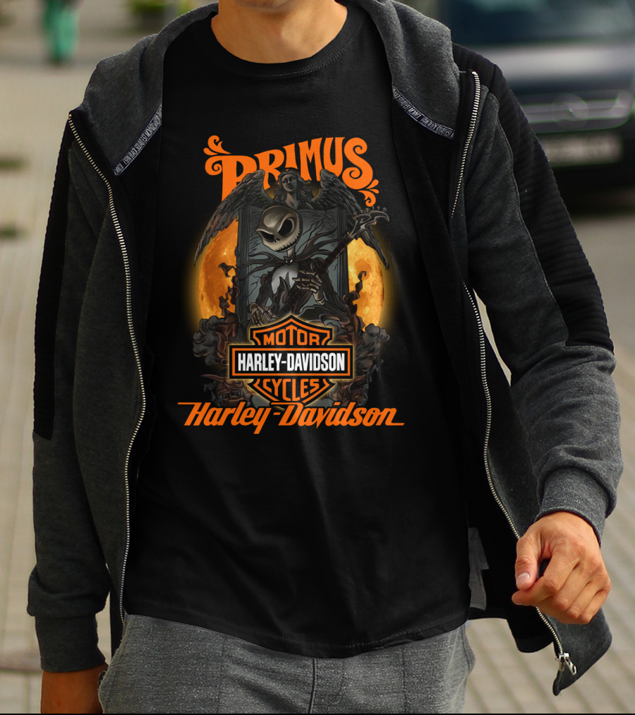 Primus Harley Davidson Motor Cycles 1212 Halo T-Shirt