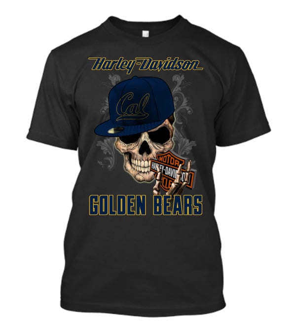 Harley Davidson Cal Skull Golden Bears T-Shirt