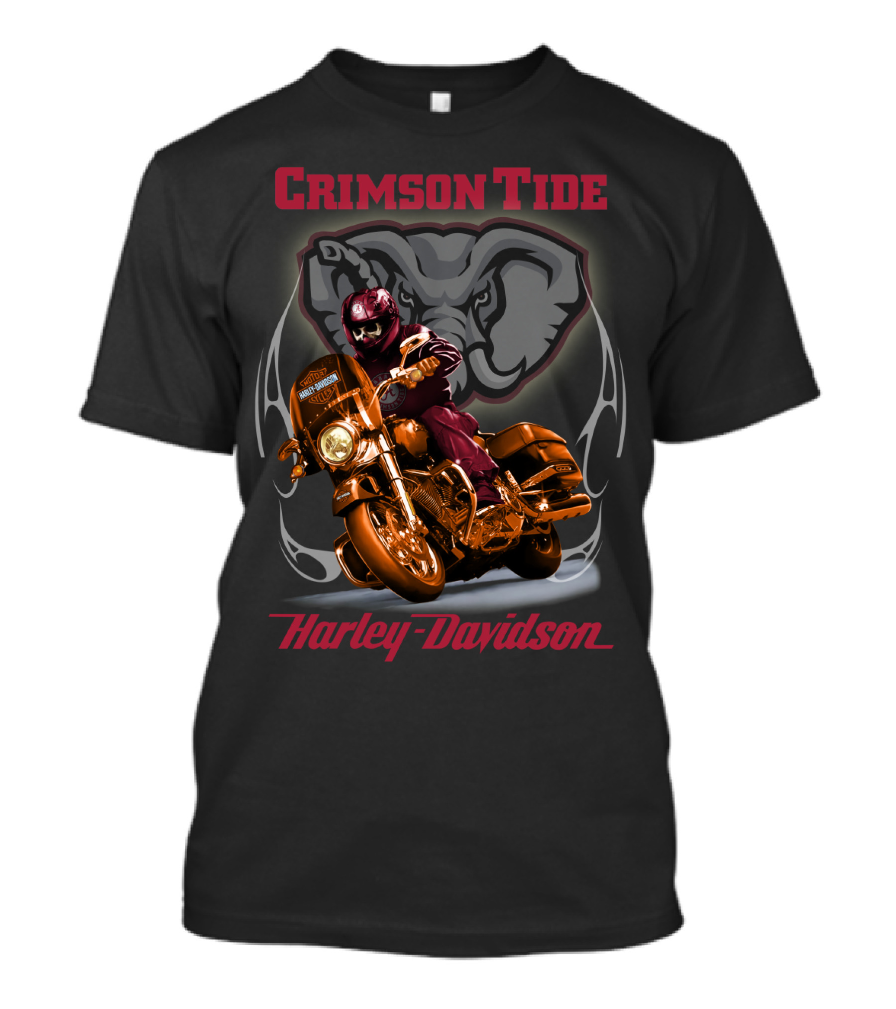 Crimson Tide Harley Davidson Hd02Ncaa Alabama Crimson Tide T-Shirt