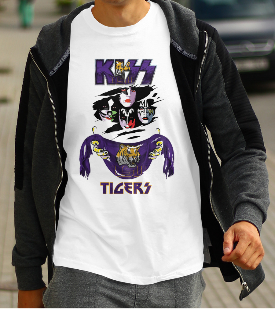KISS LSU Tigers Ncaa Collaboration T-Shirt