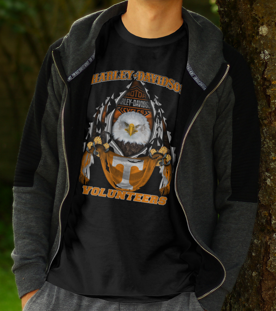 Harley Davidson Volunteers Tennessee Eagles Ncaa 3003 T-Shirt