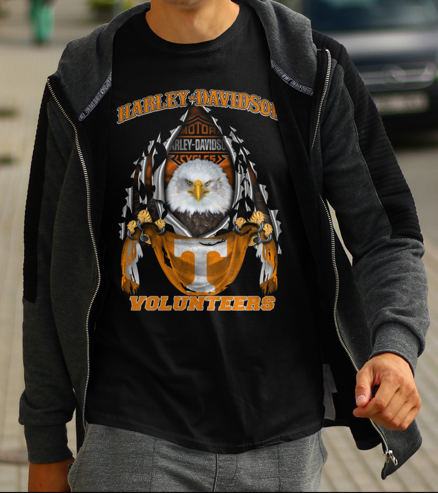 Harley Davidson Volunteers Tennessee Eagles Ncaa 3003 T-Shirt