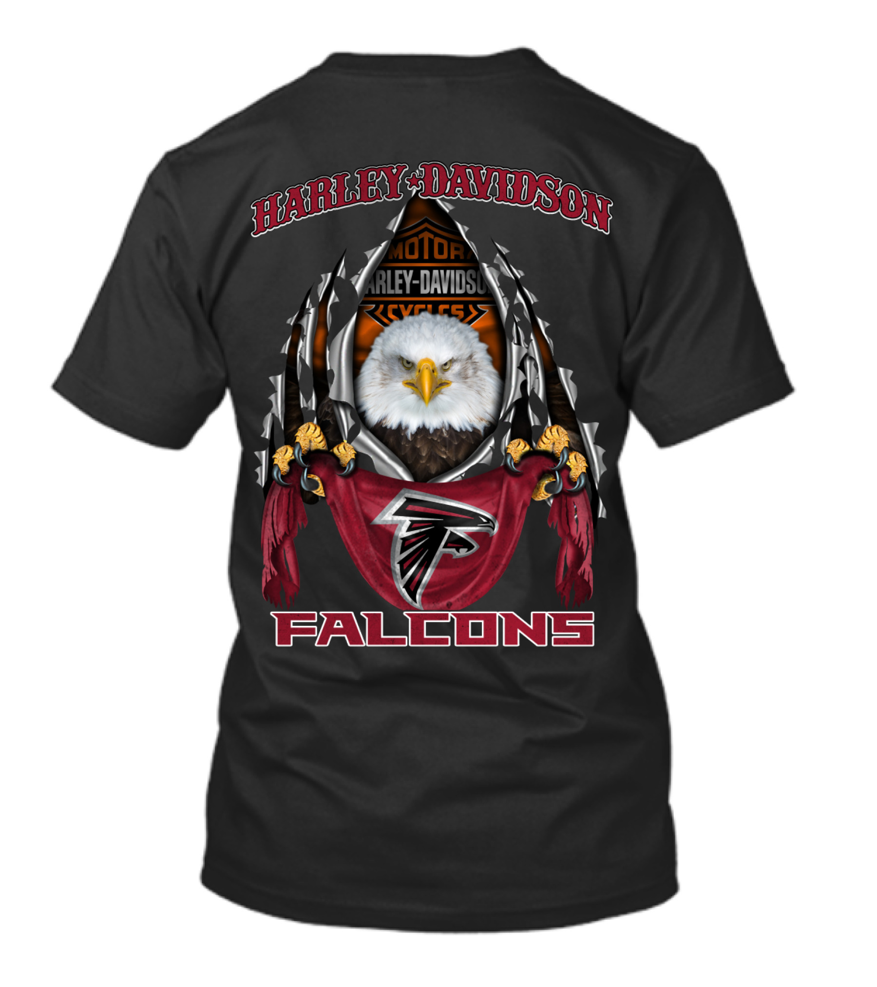 Harley Davidson Motorcycles Atlanta Falcons Eagle 03.31 Nfl T-Shirt