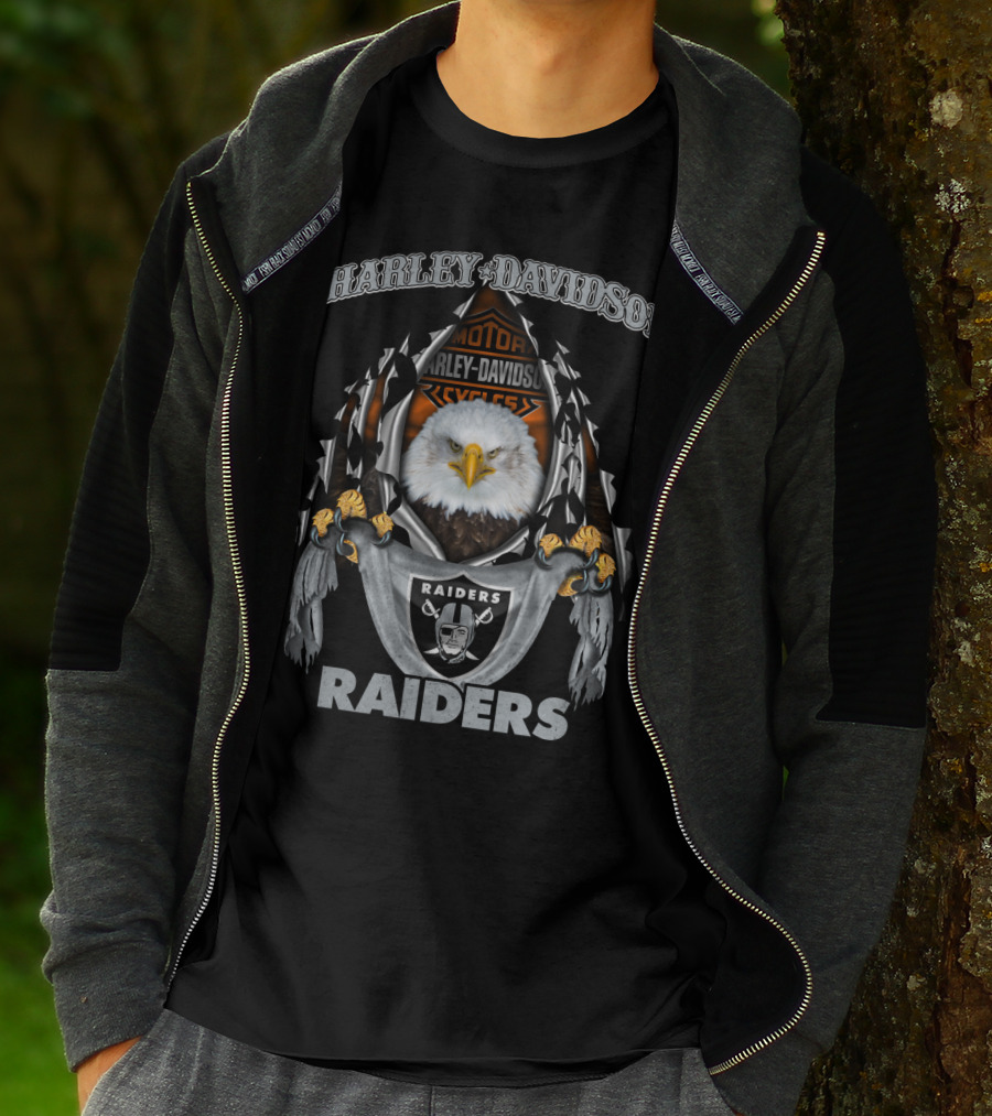 Harley Davidson Raiders Eagle Motor Harley Davidson Cycles T-Shirt