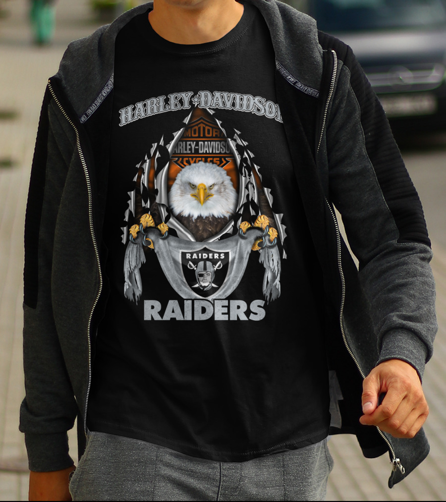 Harley Davidson Raiders Eagle Motor Harley Davidson Cycles T-Shirt