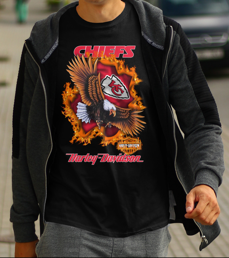 Chiefs Harley Davidson Kansas City Chiefs Eagle T-Shirt