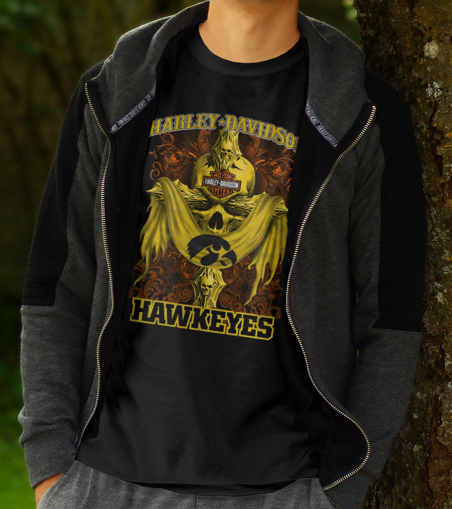 Harley Davidson Motorcycles Hawkeyes T-Shirt