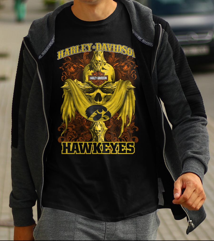 Harley Davidson Motorcycles Hawkeyes T-Shirt