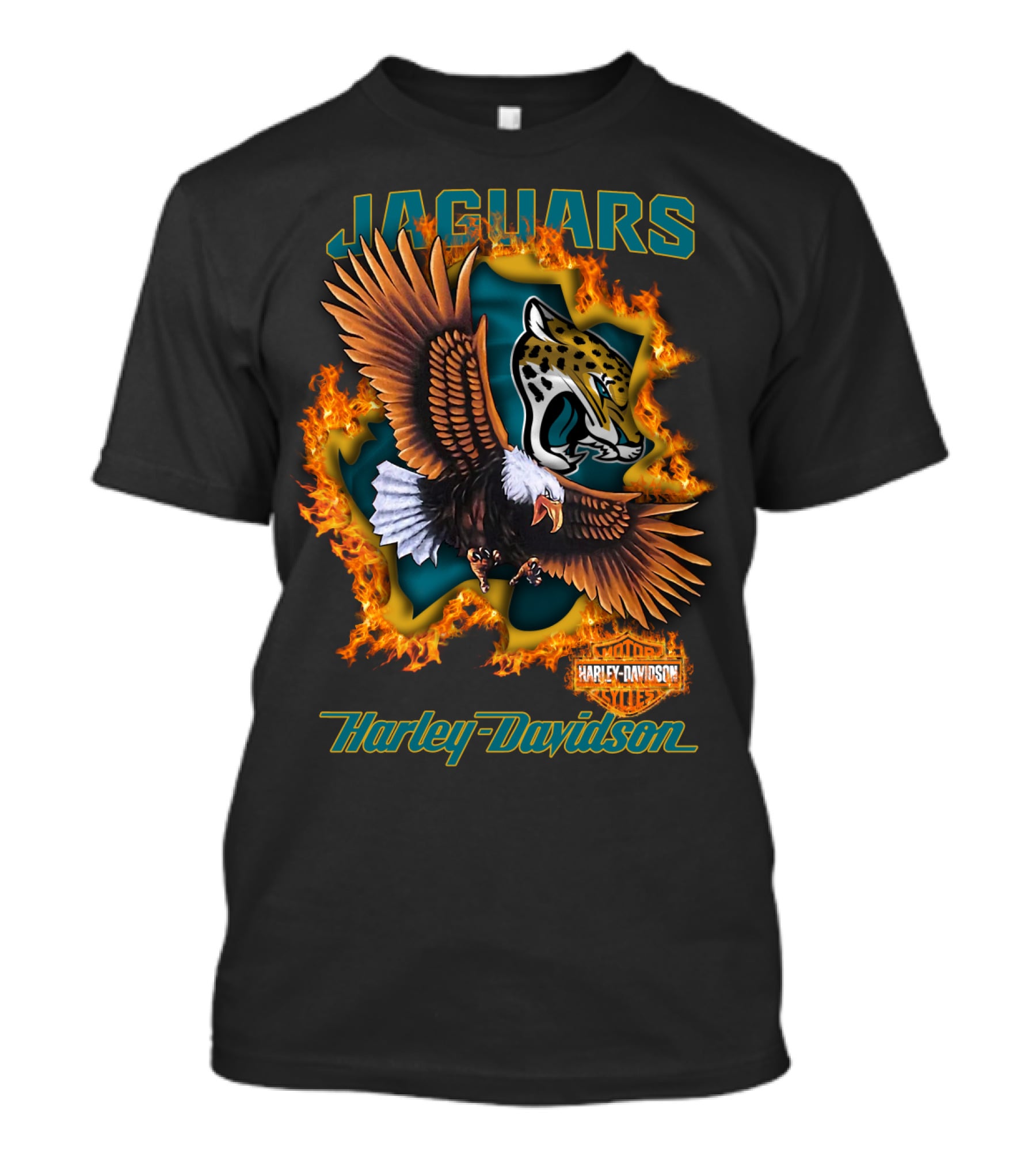 Jaguars 84 Harley Davidson Nfl Jacksonville T-Shirt