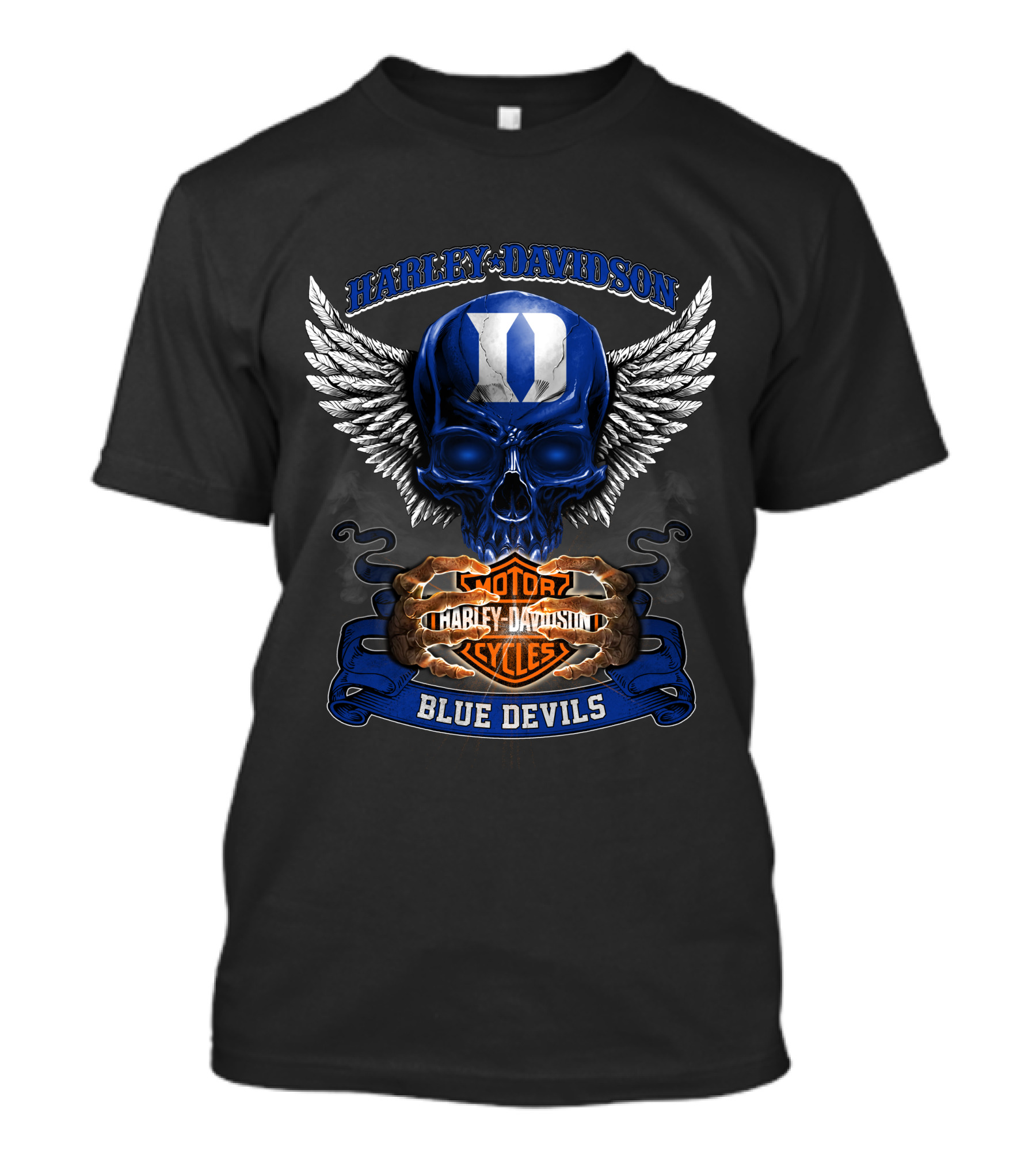 Harley Davidson Blue Devils Motorcycles Duke T-Shirt