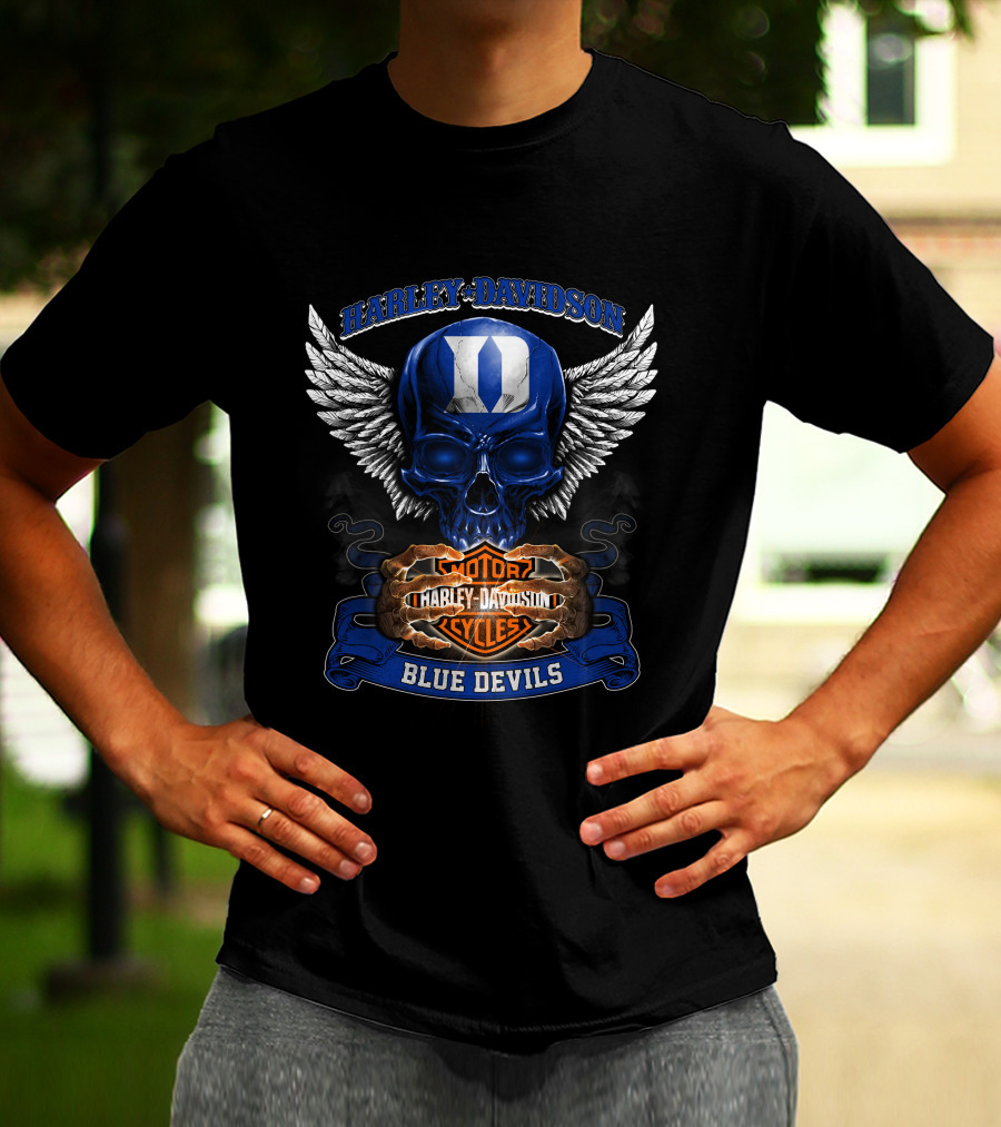 Harley Davidson Blue Devils Motorcycles Duke T-Shirt
