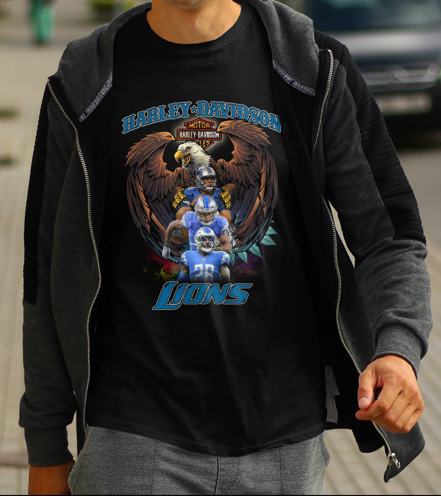 Harley Davidson Motor Lions Hd208 Detroit T-Shirt