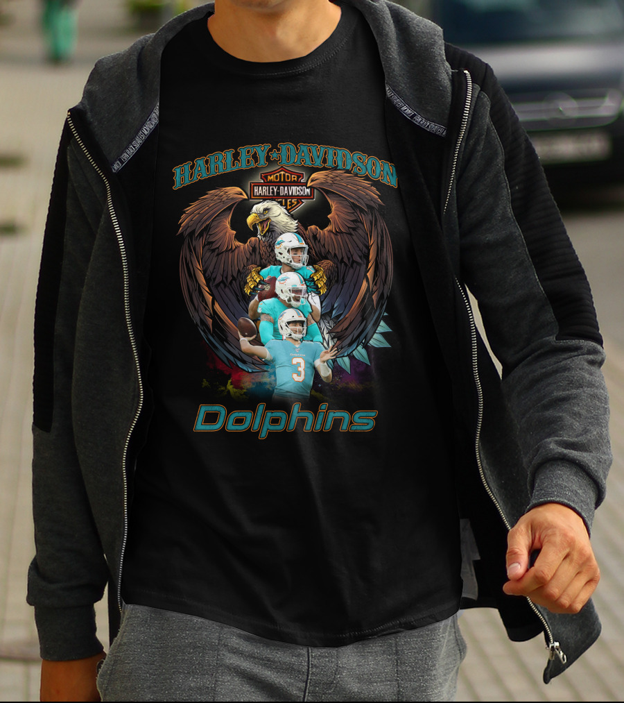 Harley Davidson Motor Dolphins T-Shirt