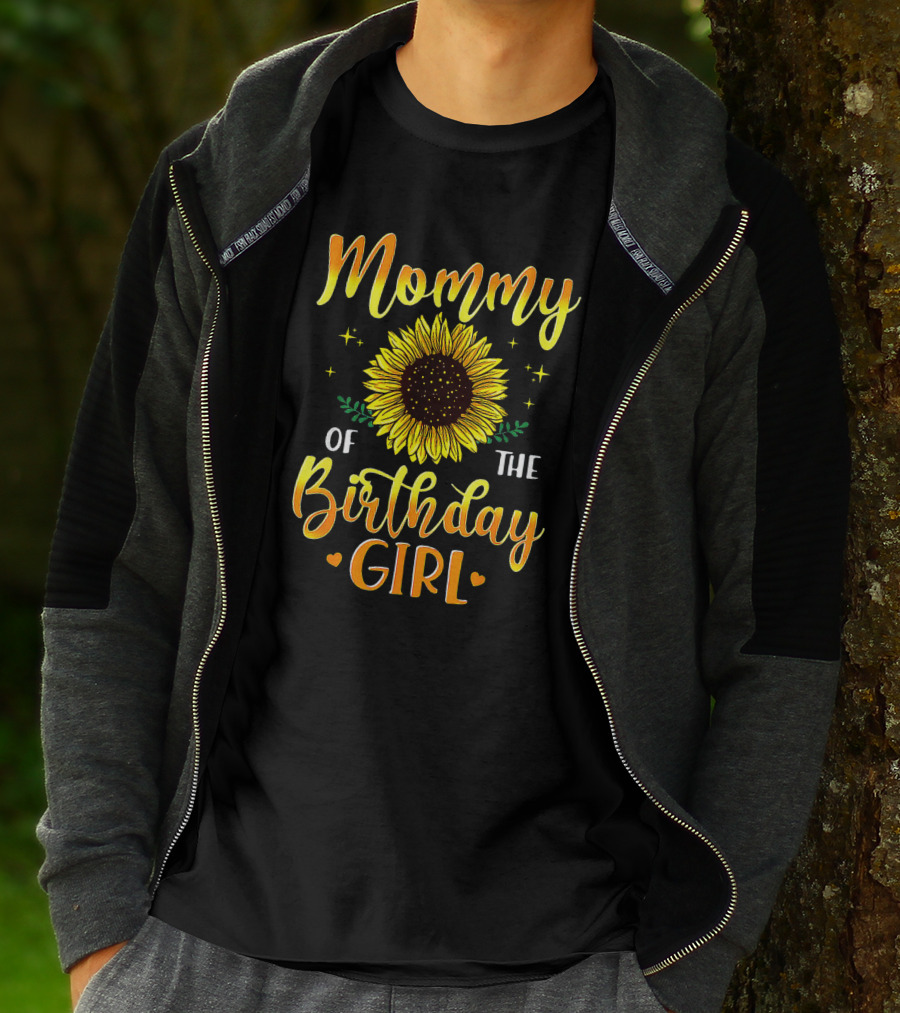 Mommy Of The Birthday Girl Sunflower T-Shirt