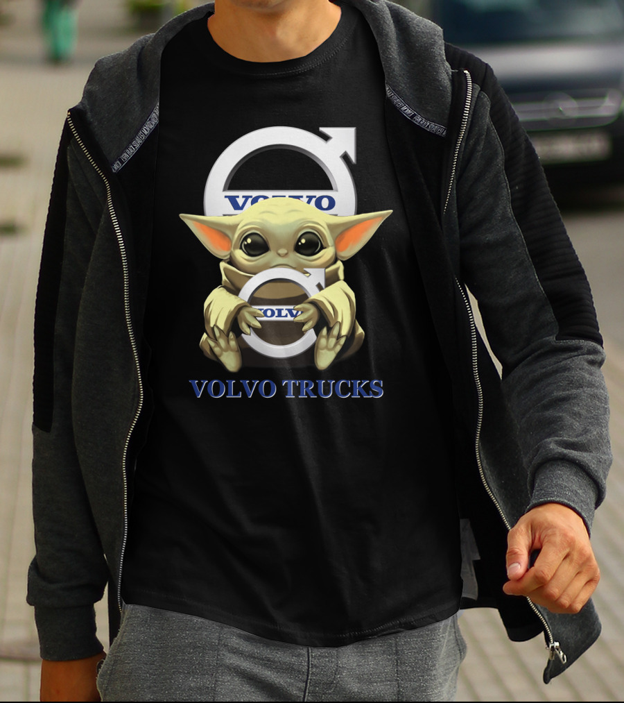 Volvo Trucks Baby Yoda Holding Volvo T-Shirt