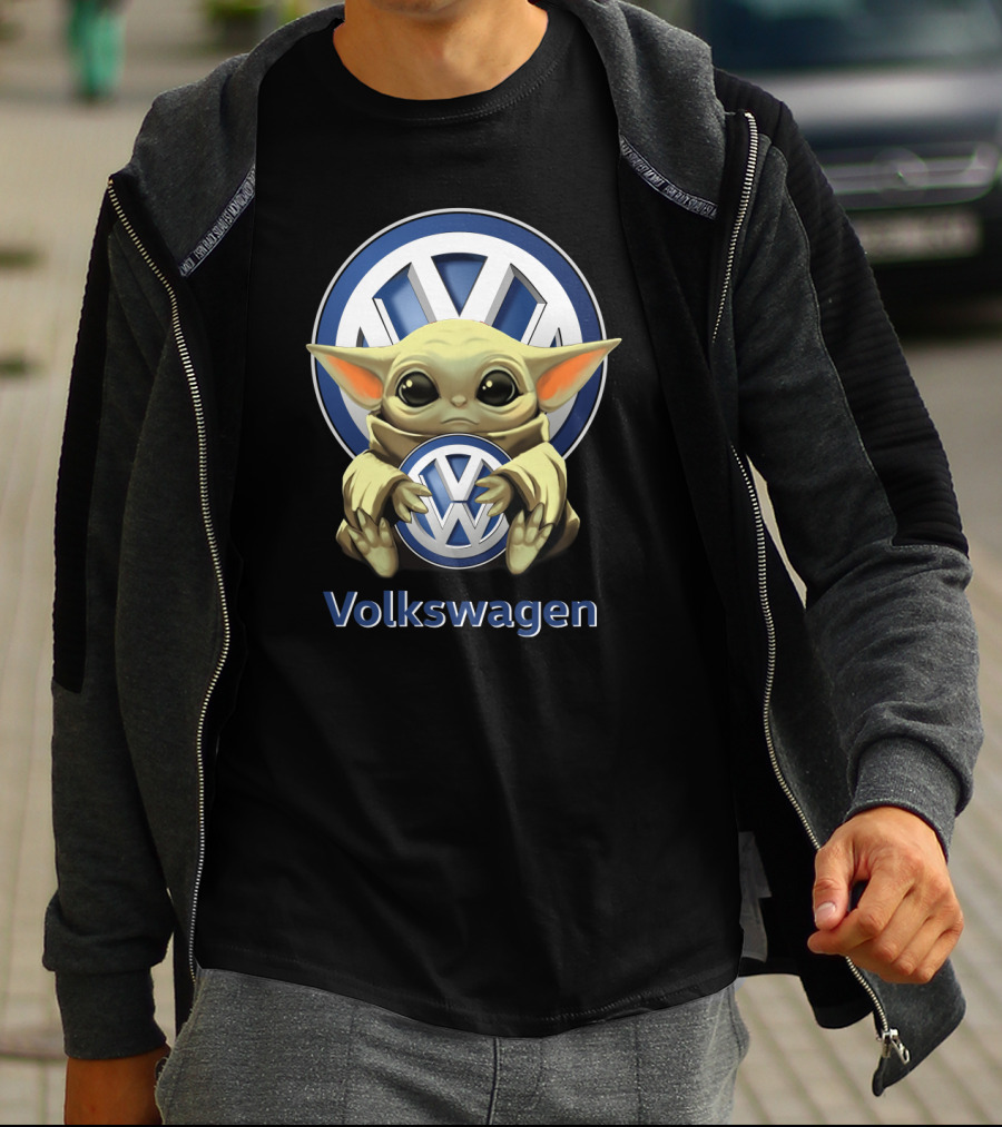 Volkswagen Baby Yoda Logo Embrace T-Shirt