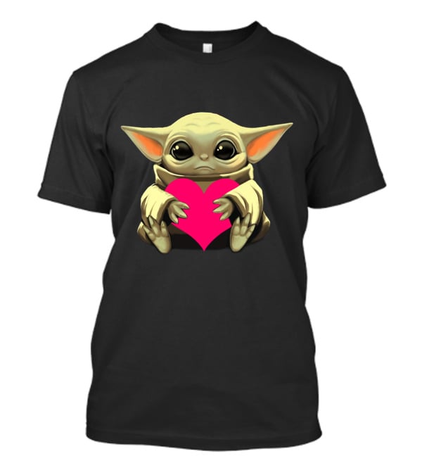 Love Baby Yoda Heart Hug T-Shirt