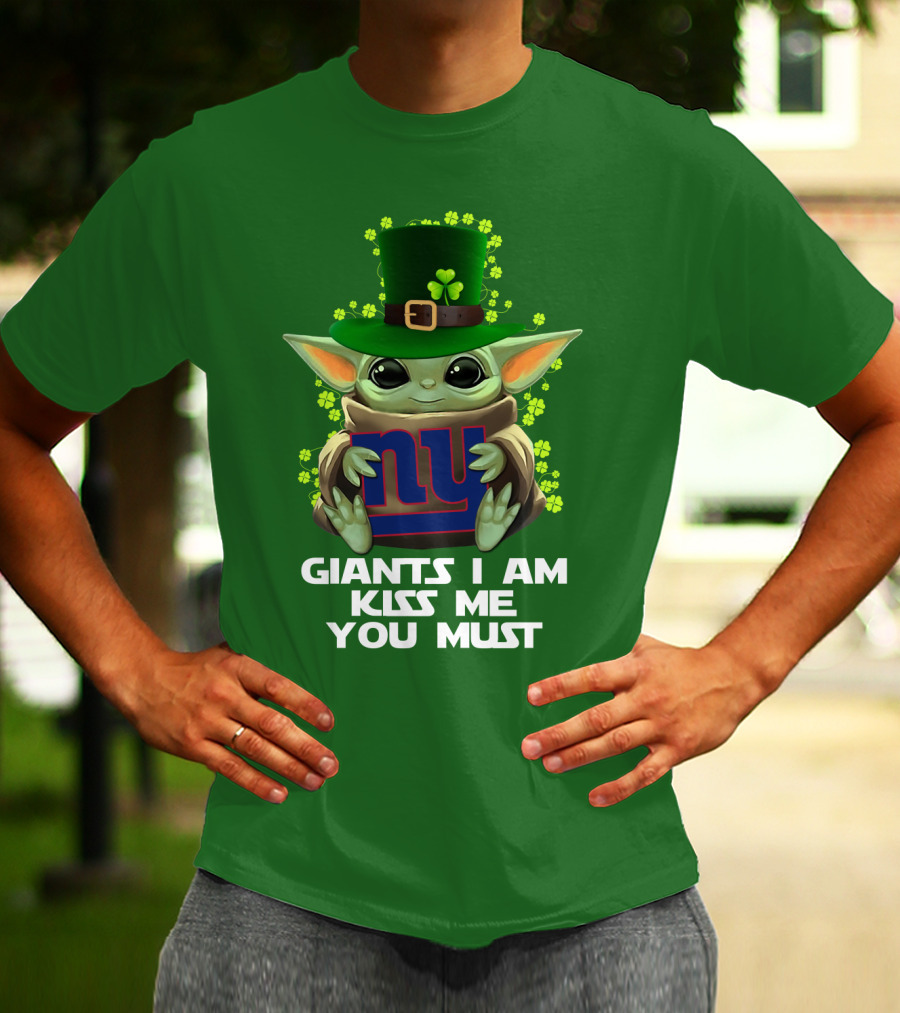 Giants I Am Kiss Me You Must Nyg Shamrock Hat T-Shirt