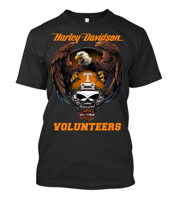 Harley Davidson Volunteers Tennessee Eagles Motorcycle Helmet T-Shirt