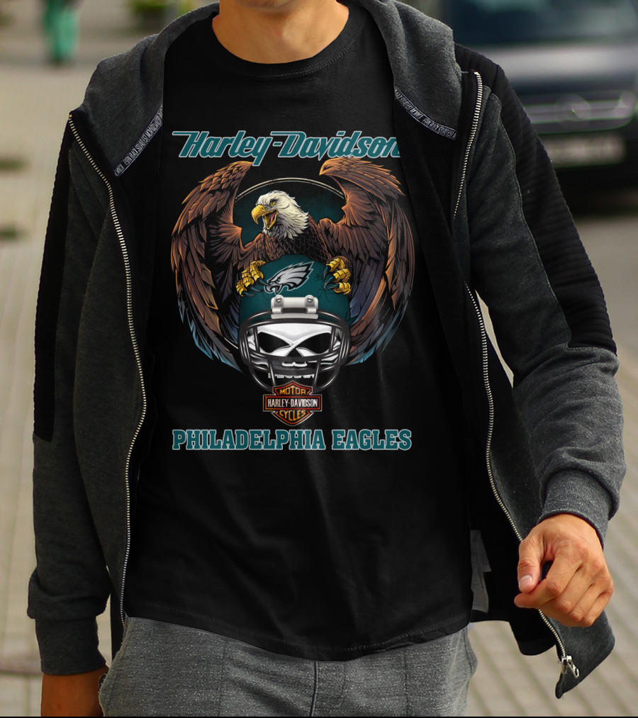 Harley Davidson Philadelphia Eagles Pe T-Shirt
