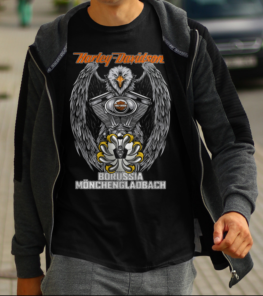 Harley Davidson Eagle Engine Borussia Mönchengladbach T-Shirt