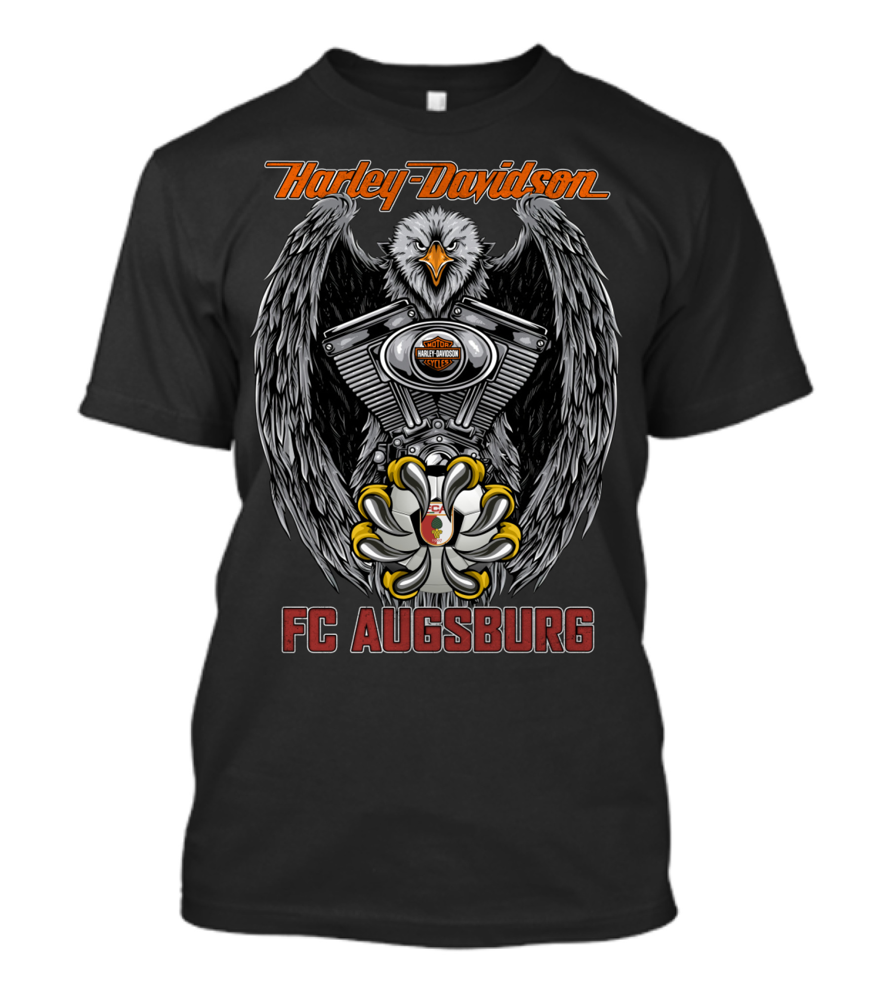 Harley Davidson Eagle Engine Fc Augsburg T-Shirt