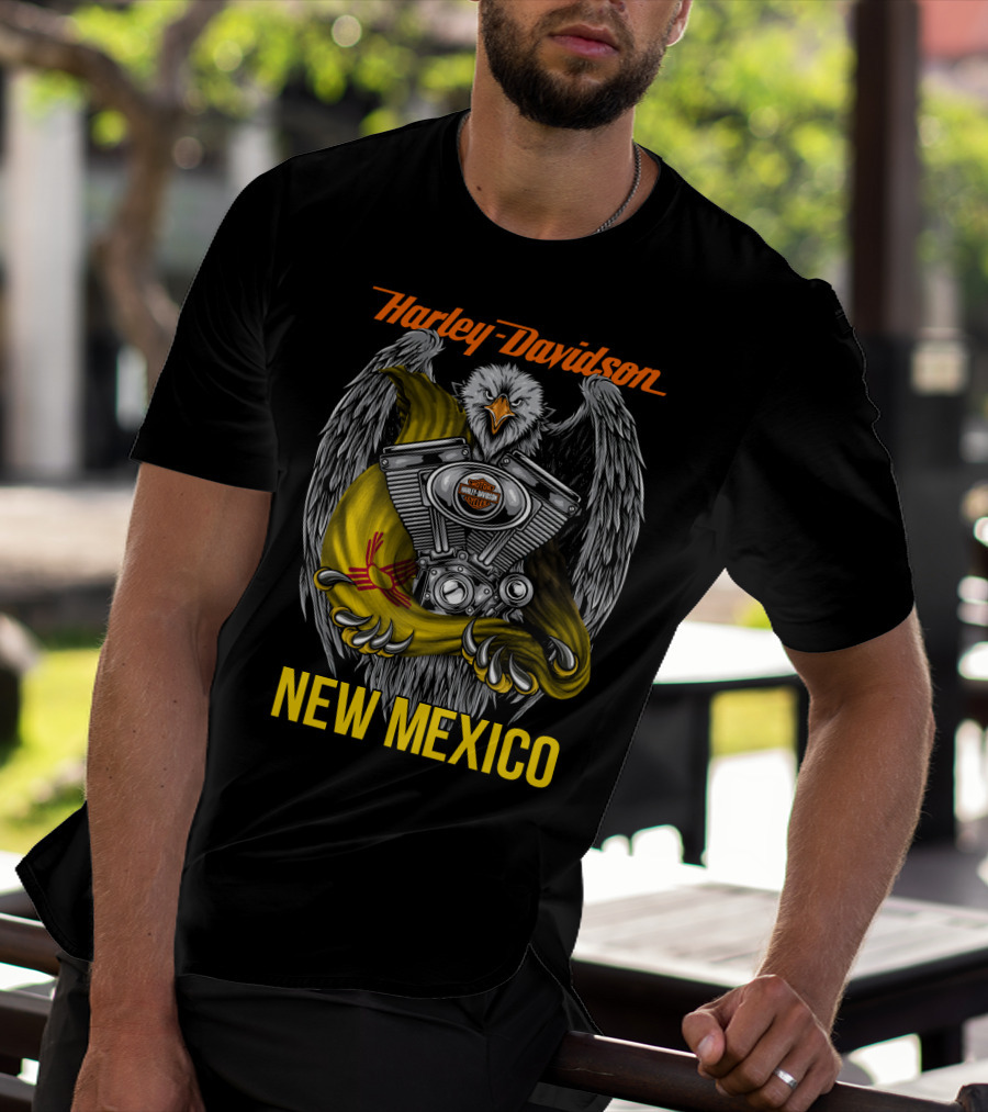 Harley Davidson Eagle Engine New Mexico T-Shirt
