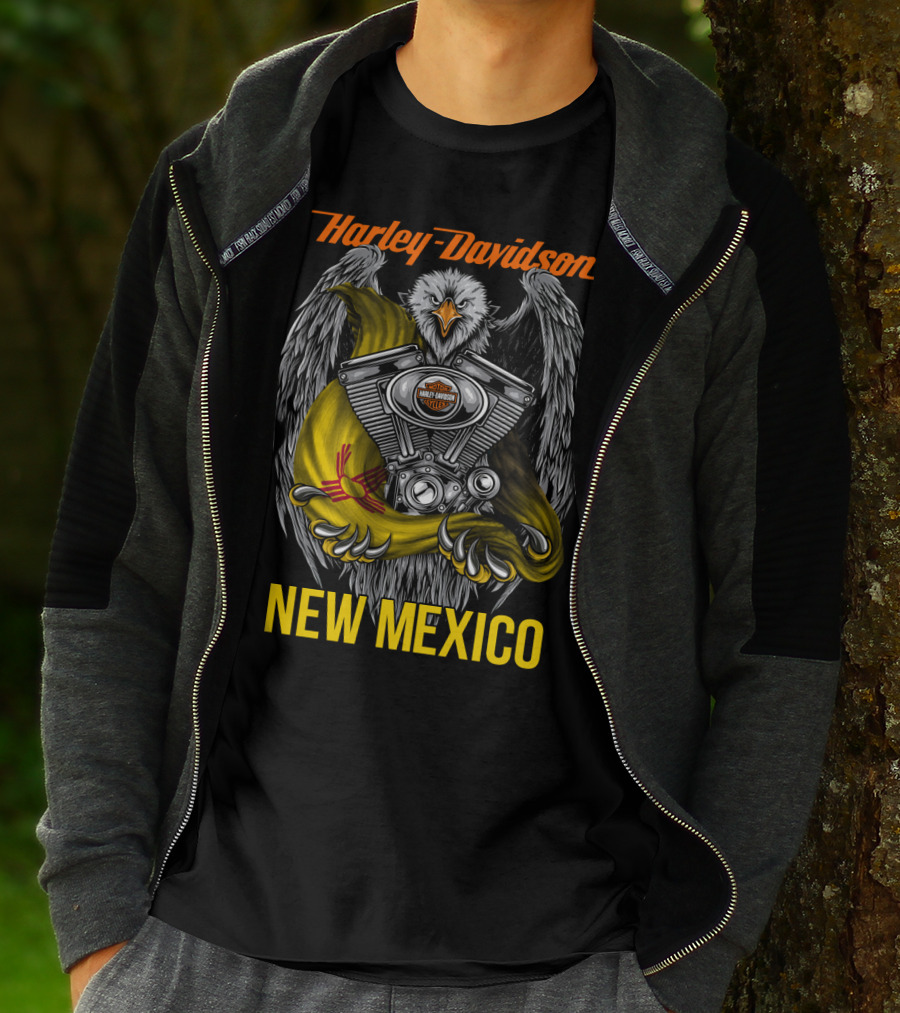 Harley Davidson Eagle Engine New Mexico T-Shirt