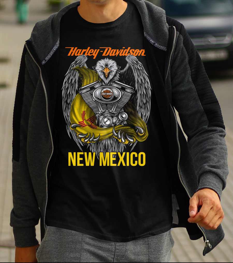 Harley Davidson Eagle Engine New Mexico T-Shirt