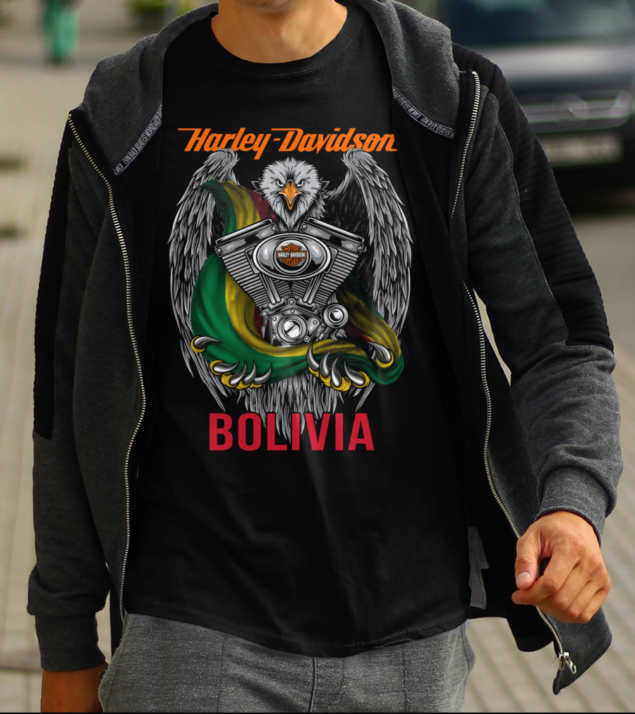 Harley Davidson Eagle Engine Bolivia T-Shirt