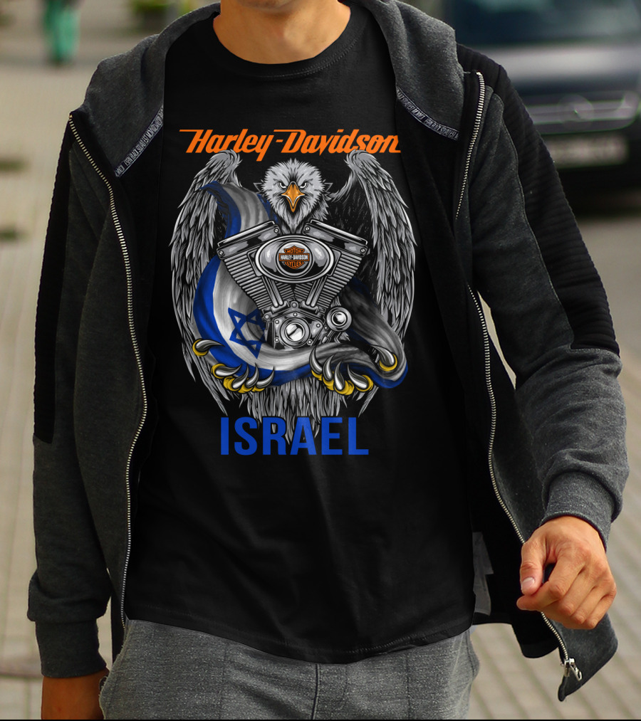 Harley Davidson Eagle Engine Israel T-Shirt