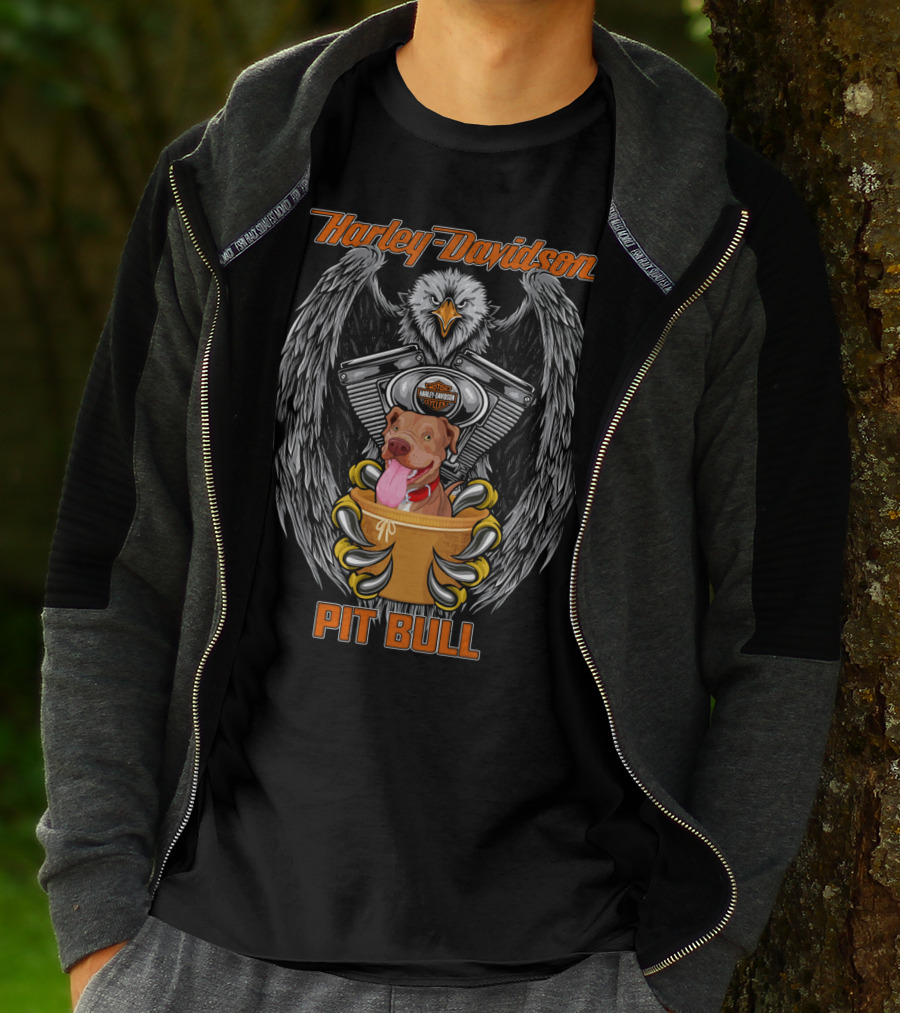 Harley Davidson Pit Bull Eagle T-Shirt