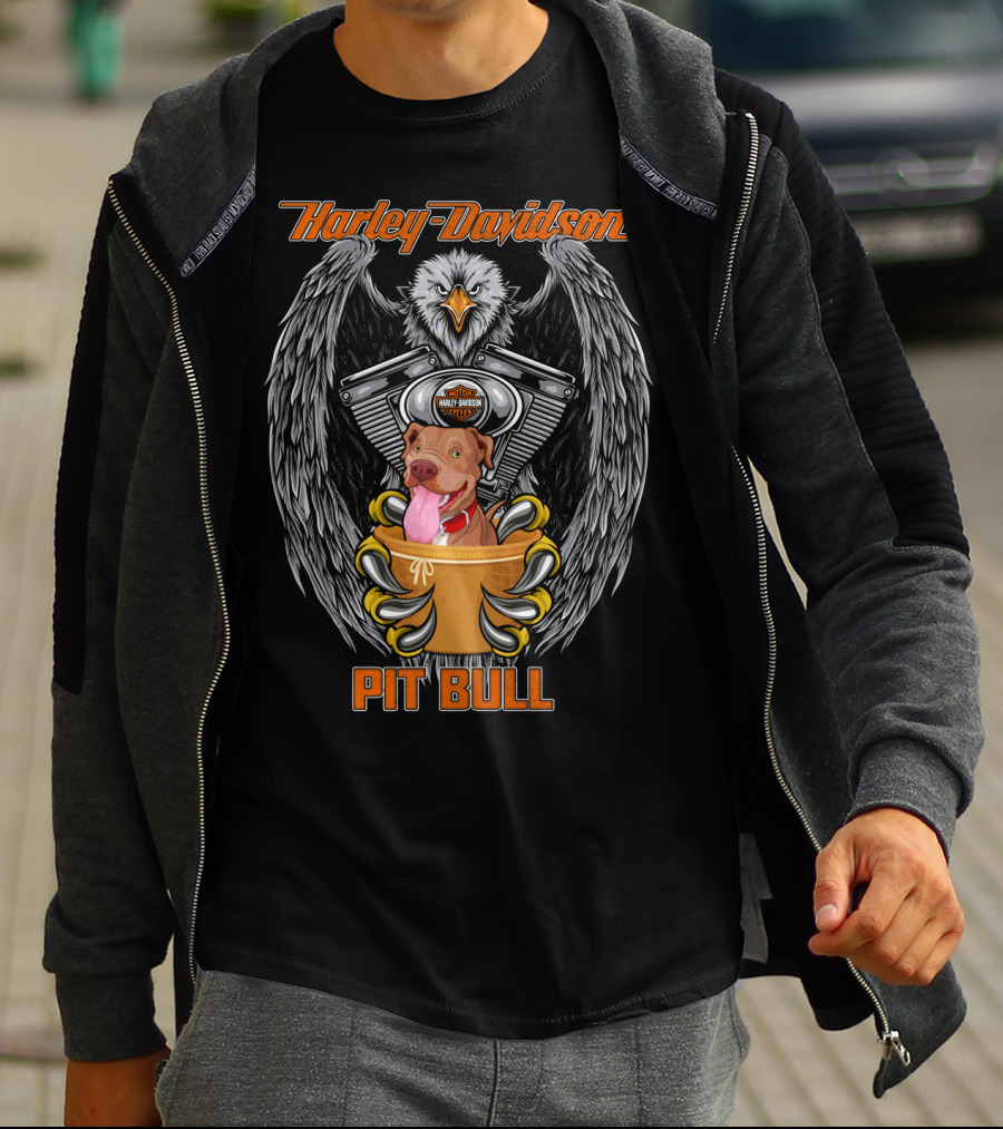 Harley Davidson Pit Bull Eagle T-Shirt