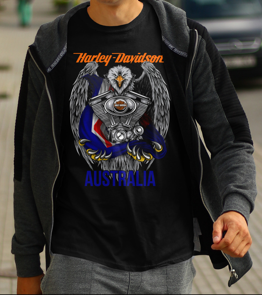 Harley Davidson Australia Eagle Engine T-Shirt