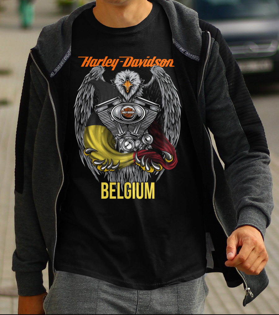 Harley Davidson Eagle Engine Belgium T-Shirt