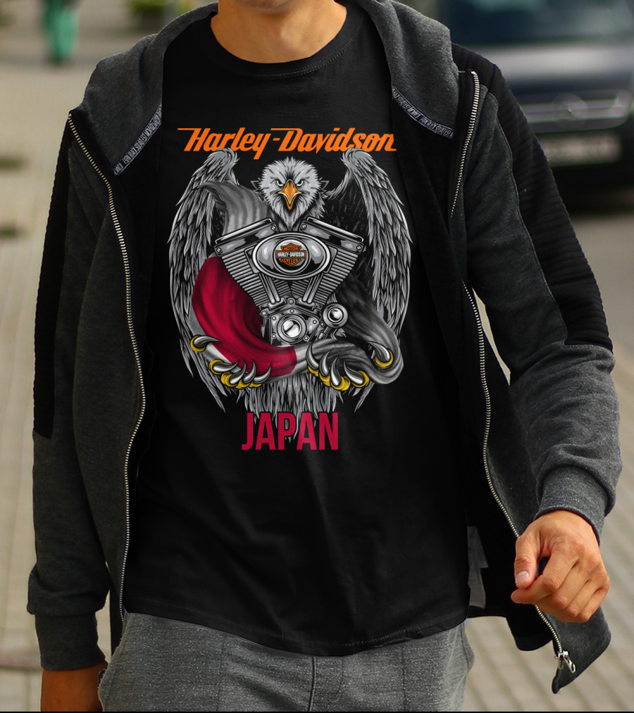 Harley Davidson Eagle Engine Japan T-Shirt