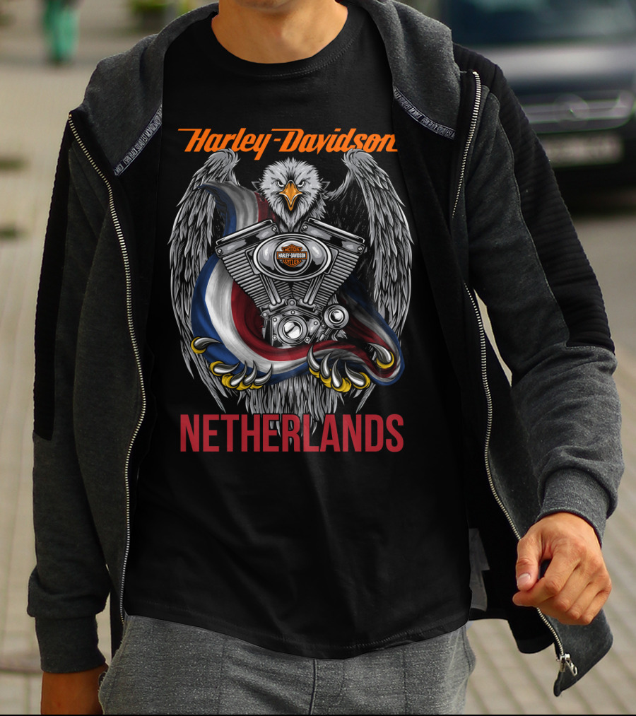 Harley Davidson Netherlands Eagle Engine T-Shirt