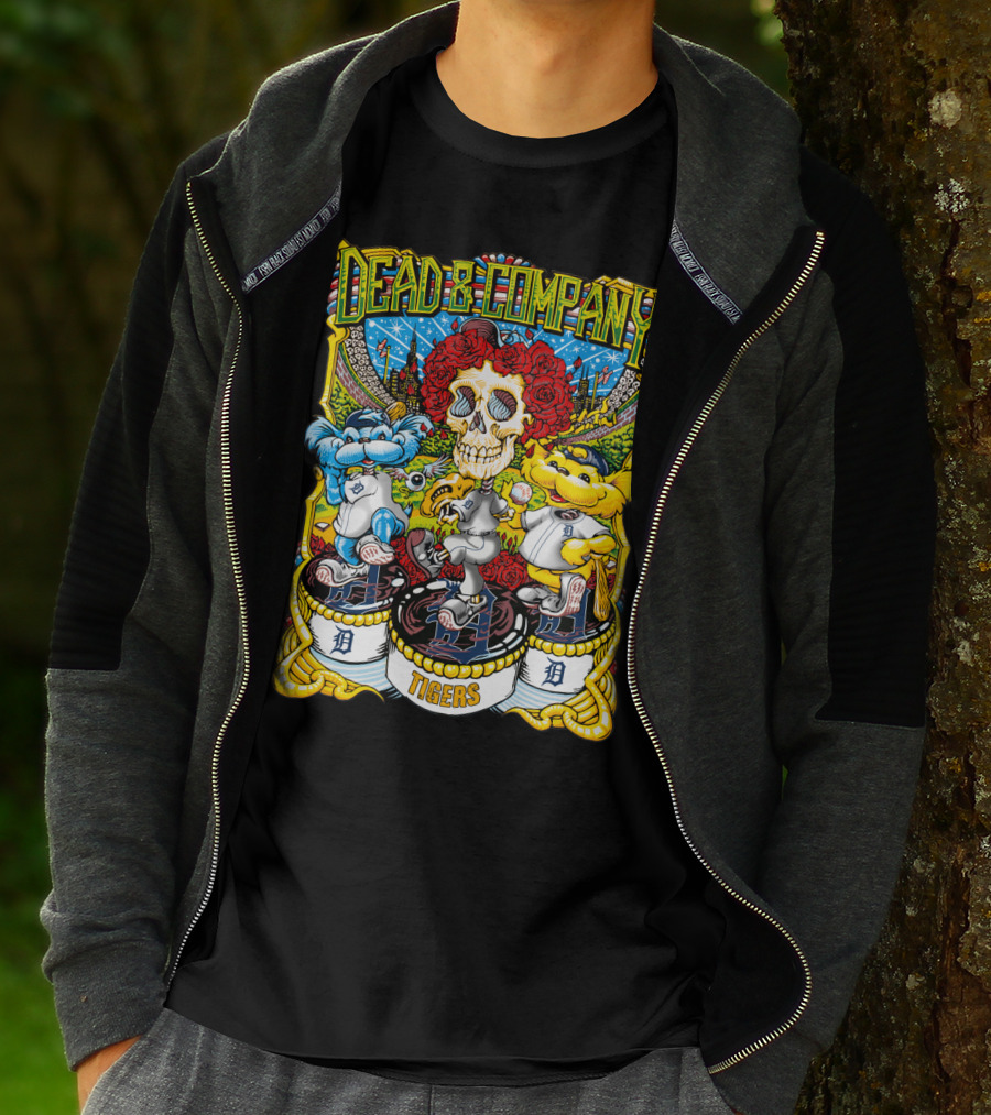 Dead & Company Detroit Tigers D Collaboration 61 Mlb T-Shirt