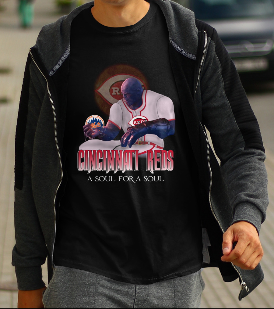 Cincinnati Reds A Soul For A Soul Mets T-Shirt